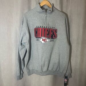 Rare New Vintage NFL Kansas City Chiefs Quarter Zip Men’s XL